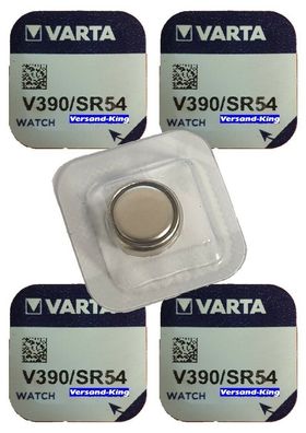 5 x VARTA V390 Knopfzelle 1,5 Volt V 390 Batterie Uhrenbatte passend für Swatch