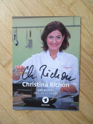 ARD Buffet Starkochin Christina Richon - handsigniertes Autogramm!!!