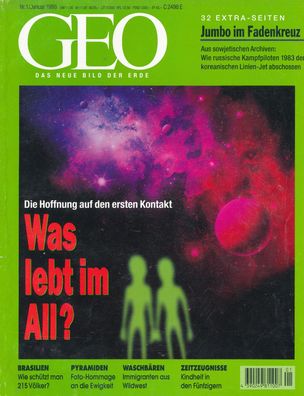 GEO - Das neue Bild der Erde - Ausgabe Nr. 1 - 1998 Was lebt im All?