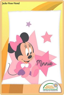 Disney`s Minnie Mouse Baby Decke Kuscheldecke Babydecke Rosa Gr. 75x100cm NEU