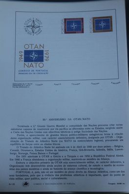 Portugal, 30 Jahre NATO 1979, Ankündigungsblatt