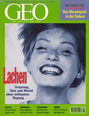 GEO - Das neue Bild der Erde - Ausgabe Nr. 8 - August 1997 Lachen: Ursprung Sinn ....