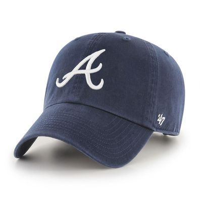 MLB Atlanta Braves Cap Basecap Baseballcap cleanup navy Logo 053838503007