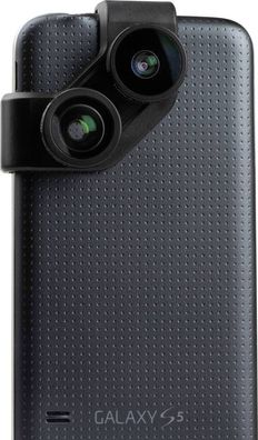 Olloclip 4in1 KameraObjektiv Weitwinkel Fischauge Makro für Samsung Galaxy S5