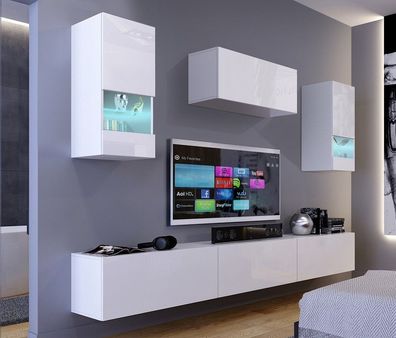 Campari N26 Möbel für Wohnzimmer Wohnwand Mediawand Schrankwand Wohnschrank