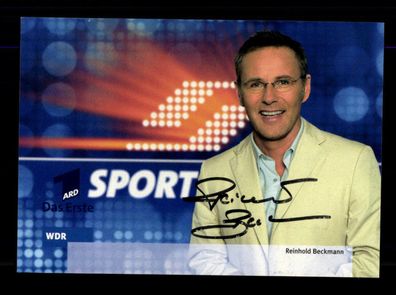 Reinhold Beckmann ARD Sportschau Autogrammkarte Original Signiert ## BC 172048