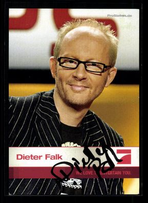 Dieter Falk Pro 7 Autogrammkarte Original Signiert ## BC 171985