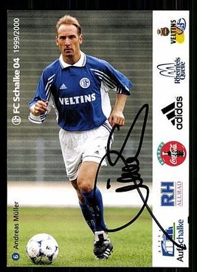 Andreas Müller FC Schalke 04 1999-00 Autogrammkarte + A 62501