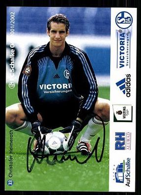 Christofer Heimeroth FC Schalke 04 2001-02 Autogrammkarte + A 62553