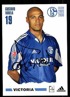 Gustavo Varela FC Schalke 04 2005-06 Autogrammkarte + A 62655