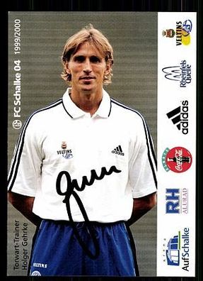 Holger Gehrke FC Schalke 04 1999-00 Autogrammkarte + A 62504