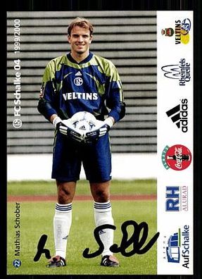 Mathias Schober FC Schalke 04 1999-00 Autogrammkarte + A 62512