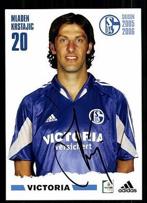 Mladen Krstajic FC Schalke 04 2005-06 Autogrammkarte + A 62659