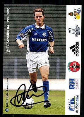 Niels Oude Kamphuis FC Schalke 04 1999-00 Autogrammkarte + A 62516