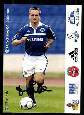Oliver Held FC Schalke 04 2000-01 Autogrammkarte A 62535