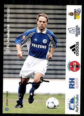 Oliver Held Schalke 04 1999/00 Autogrammkarte+ + A 62518