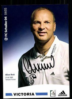Oliver Reck FC Schalke 04 2004-05 Autogrammkarte + A 62638