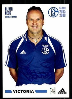 Oliver Reck FC Schalke 04 2005-06 Autogrammkarte + A 62661