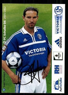 Sven Vermant FC Schalke 04 2001/02 Autogrammkarte + A 62569