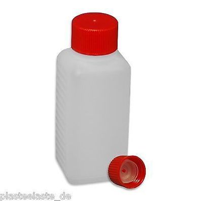 1 Stück 100 ml Plasteflasche mit Spritzeinsatz, PE-Flasche, Neuware