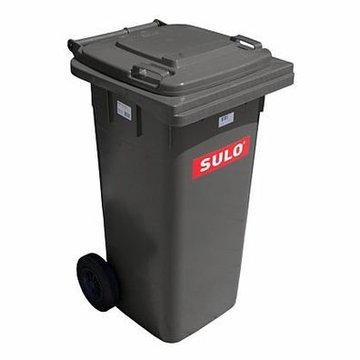 1x SULO Mülltonne Abfalltonne Müllbehälter 120 Liter Grau NEU Recycling 22068