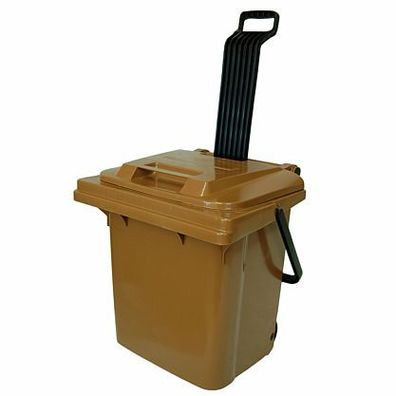 1x SULO Rollbox 45 Liter Braun Mülleimer Müllbehälter Abfalleimer Abfallbehälter NEU