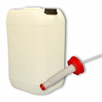 Plasteo 1x25 Liter Kanister Deckel + Ausgießer flexibel Trinkwasser