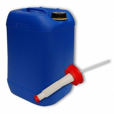 20 L Kanister blau + Ausgieße DIN61 Wasserkanister Camping neu (22048 1 + 22020 1)