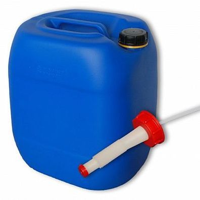 Plasteo 30 L Wasserkanister blau + Ausgießer DIN61 Kanister 30 Liter