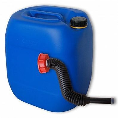 30 L Wasserkanister blau + Ausgießer lang Kanister 30 Liter (22027 1 + 22037 1)