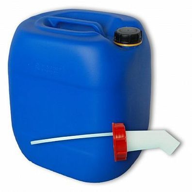 Plasteo 30 L Wasserkanister blau + Schnellausgießer Kanister 30 Liter
