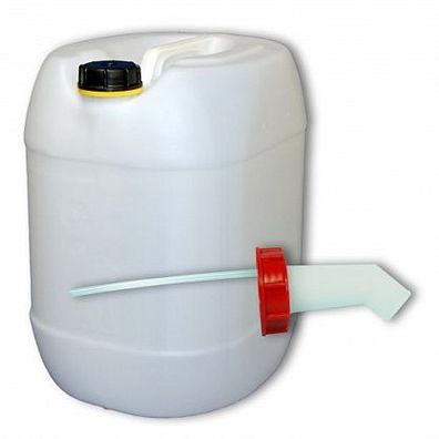 Plasteo Wasserkanister, Plastekanister, Kanister 30 L + Schnellausgießer DIN 61