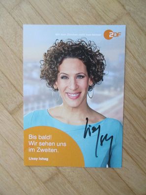 ZDF Fernsehmoderatorin Lissy Ishag - handsigniertes Autogramm!!