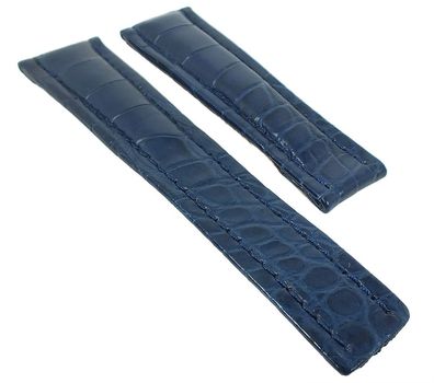 Morellato Uhrenarmband 23mm Krokoleder, blau - passt zu Breitling