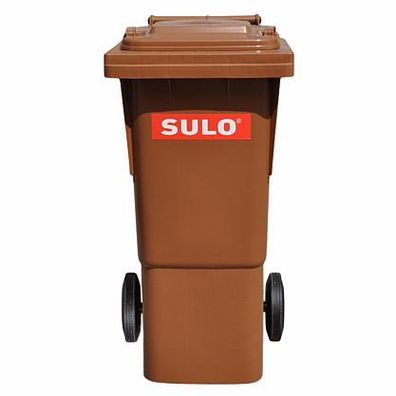 1x SULO Mülltonne Abfalltonne Müllbehälter 60 Liter Braun NEU Recycling 22253