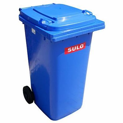 1x SULO Mülltonne Abfalltonne Müllbehälter 80 Liter Blau NEU Recycling Behälter 22123