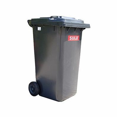 1x SULO Mülltonne Abfalltonne Müllbehälter 80 Liter Grau NEU Recycling Behälter 22117