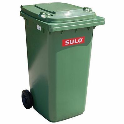 1x SULO Mülltonne Abfalltonne Müllbehälter 80 Liter Grün NEU Recycling Behälter 22122