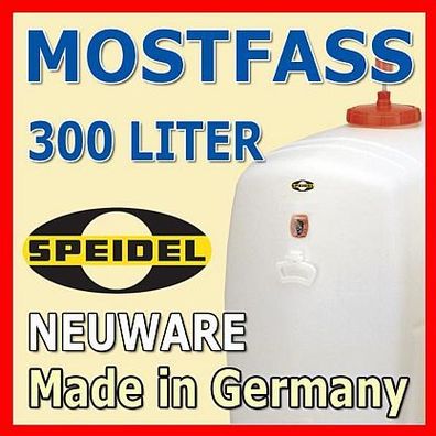 Speidelfass Getränkefass Mostfass 300 Liter OVAL (1x22136)