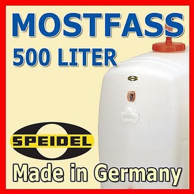 Speidelfass Getränkefass Mostfass 500 Liter OVAL (22152)