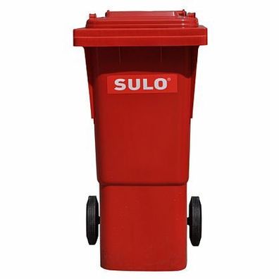 1x SULO Mülltonne Abfalltonne Müllbehälter 60 Liter Rot NEU Recycling Behälter 22268