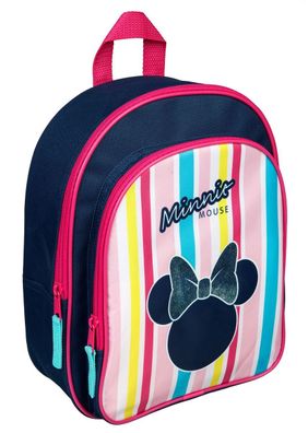 Disney Minnie Mouse Kinder Rucksack mit Vortasche Bag Kindergarten Backpack