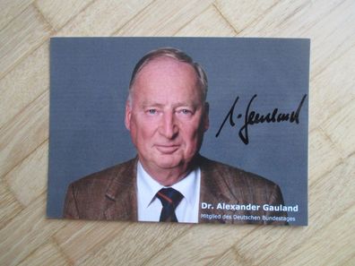 AfD Politiker Dr. Alexander Gauland - handsigniertes Autogramm!!!