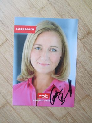 RBB Fernsehmoderatorin Cathrin Bonhoff - handsigniertes Autogramm!!!