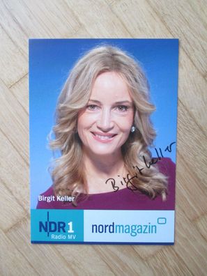 NDR Fernsehmoderatorin Birgit Keller - handsigniertes Autogramm!!