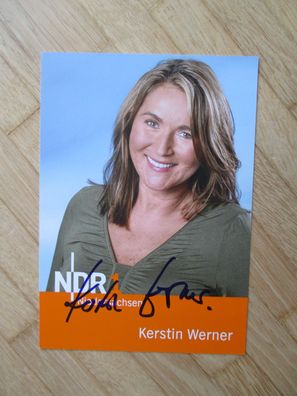 NDR Moderatorin Kerstin Werner - handsigniertes Autogramm!!