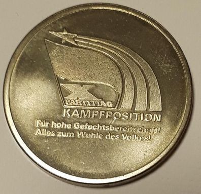 DDR Medaille 10. Parteitag Kampfposition