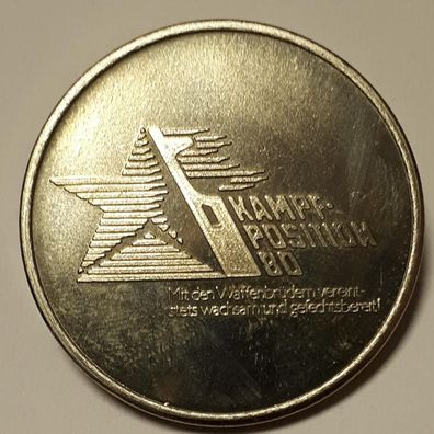 DDR Medaille Kampfposition 80
