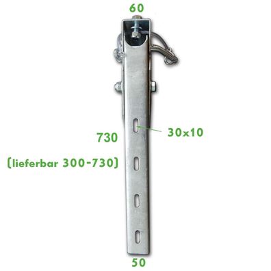 Anfahrschutz Unterfahrschutz klappbarer Halter verzinkt 730 mm