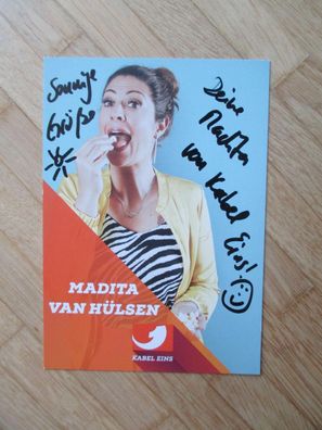 Kabel1 Sat1 Fernsehmoderatorin Madita van Hülsen - handsigniertes Autogramm!!